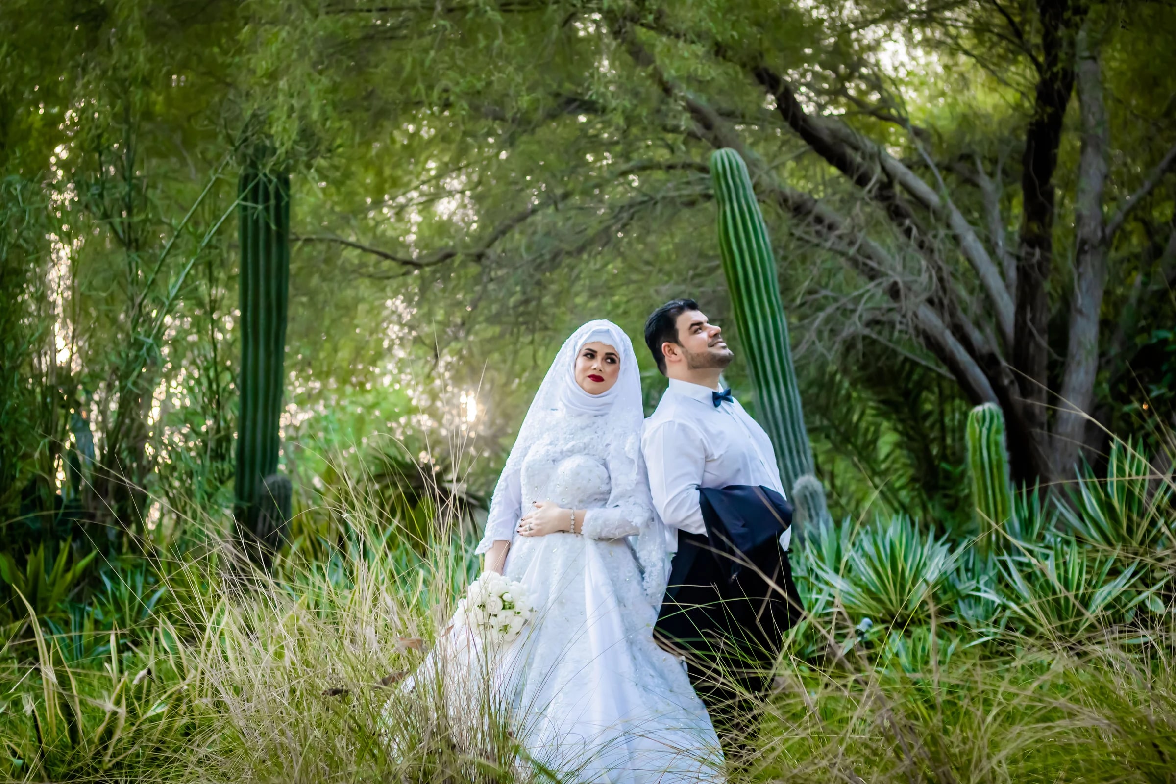 Cinematic wedding shot by Evered Studios in Dubai